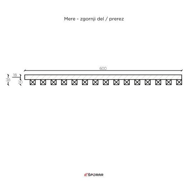 Dekorativne lamele v razrez