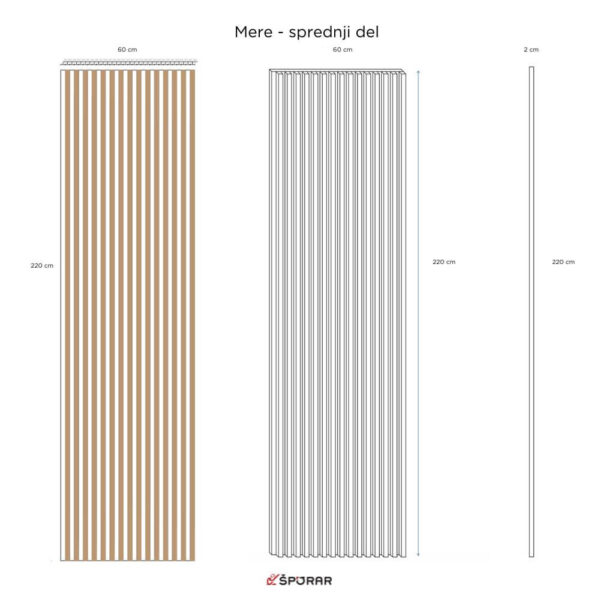 Dekorativne lamele mere